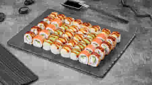 Блюдо Сет Супер пятерка меню Суши Мастер Сет Супер пятерка меню Суши Мастер