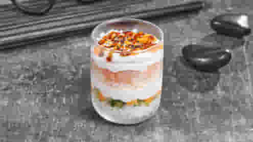 Блюдо Трайфл с креветкой меню Суши Мастер Трайфл с креветкой меню Суши Мастер