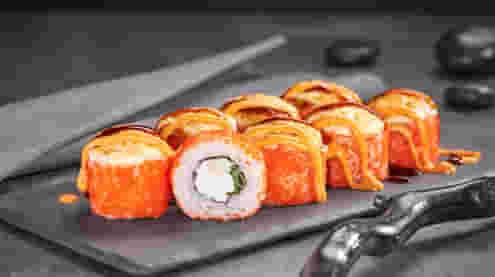 Блюдо Чикен спайси запеченный меню Суши Мастер Чикен спайси запеченный меню Суши Мастер