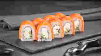 Блюдо Филадельфия сяке меню Суши Мастер Филадельфия сяке меню Суши Мастер