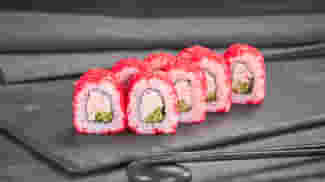 Блюдо Калифорния каппа маки с икрой меню Суши Мастер Калифорния каппа маки с икрой меню Суши Мастер