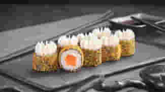 Блюдо Лосось темпура меню Суши Мастер Лосось темпура меню Суши Мастер