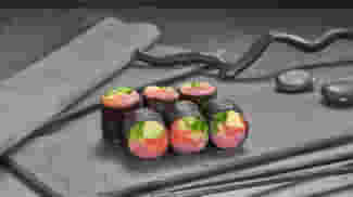 Блюдо Сашими ролл с тунцом и лососем меню Суши Мастер Сашими ролл с тунцом и лососем меню Суши Мастер