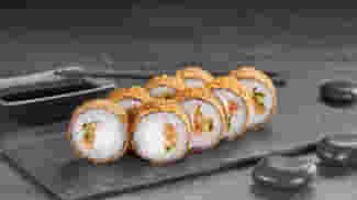 Блюдо Филадельфия темпура меню Суши Мастер Филадельфия темпура меню Суши Мастер