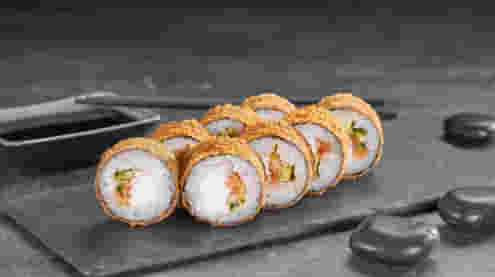 Блюдо Филадельфия темпура меню Суши Мастер Филадельфия темпура меню Суши Мастер
