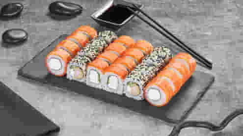 Блюдо Сет Филадельфия микс меню Суши Мастер Сет Филадельфия микс меню Суши Мастер