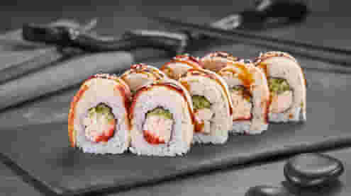 Блюдо Дракон меню Суши Мастер Дракон меню Суши Мастер