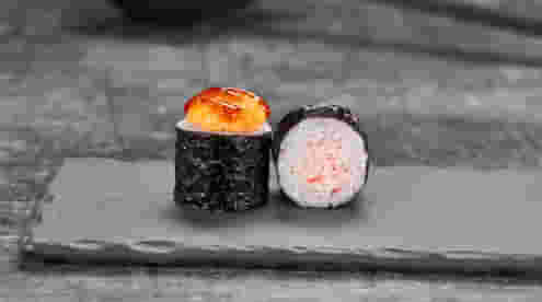 Блюдо Маки краб запеченный меню Суши Мастер Маки краб запеченный меню Суши Мастер