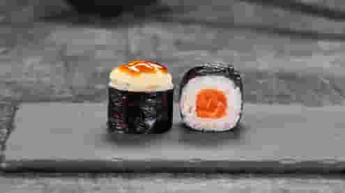 Блюдо Маки сяке запеченный меню Суши Мастер Маки сяке запеченный меню Суши Мастер