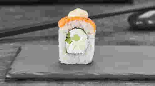 Блюдо Филадельфия лайт запеченная меню Суши Мастер Филадельфия лайт запеченная меню Суши Мастер