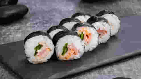 Блюдо Маки бекон меню Суши Мастер Маки бекон меню Суши Мастер