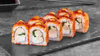 Блюдо Ролл Острый с курицей меню Суши Мастер Ролл Острый с курицей меню Суши Мастер