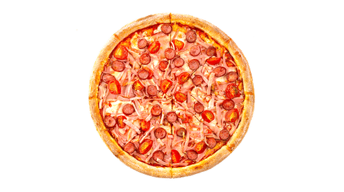 Блюдо Пицца Мясная с копченостями меню Суши Мастер Пицца Мясная с копченостями меню Суши Мастер