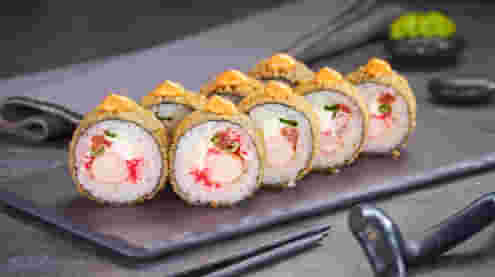 Блюдо Сакура темпура меню Суши Мастер Сакура темпура меню Суши Мастер