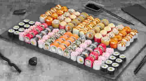 Блюдо Сет Не самый большой меню Суши Мастер Сет Не самый большой меню Суши Мастер