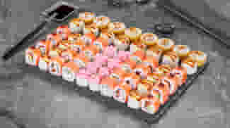 Блюдо Сет Парад праздника меню Суши Мастер Сет Парад праздника меню Суши Мастер