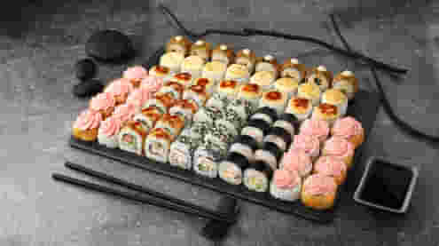 Блюдо Сет Японский гоЛодовой меню Суши Мастер Сет Японский гоЛодовой меню Суши Мастер