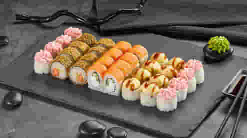 Блюдо Сет Топчик меню Суши Мастер Сет Топчик меню Суши Мастер