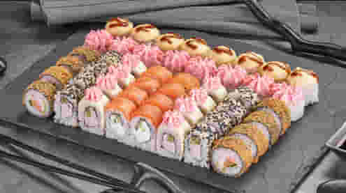 Блюдо Сет Панорама меню Суши Мастер Сет Панорама меню Суши Мастер